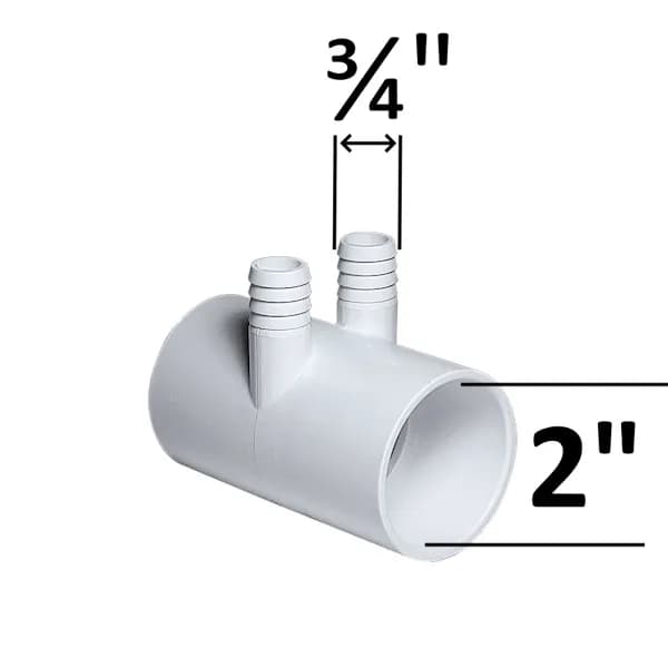 Fördelare 2 2P F/F PVC