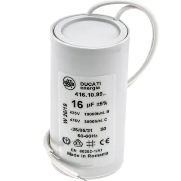 Kondensator 16uf 450V wire no stud
