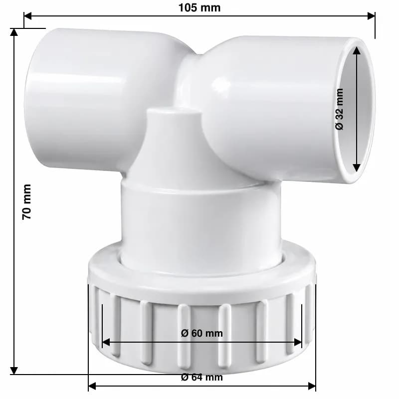 Pumpunion 1½ T 32mm