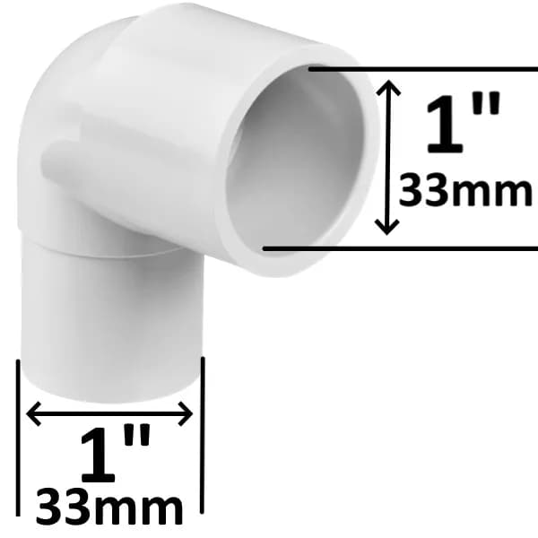 PVC Böj 90° 1 M/F