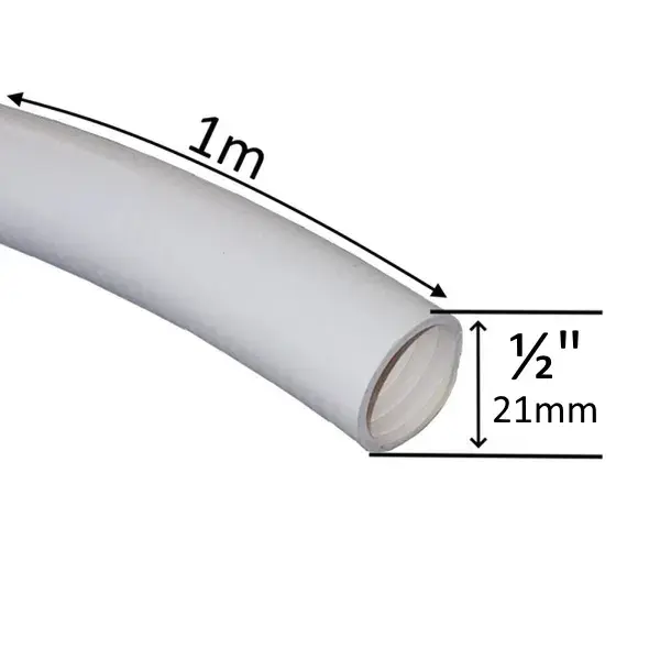 Poolslang PVC ½ 1m
