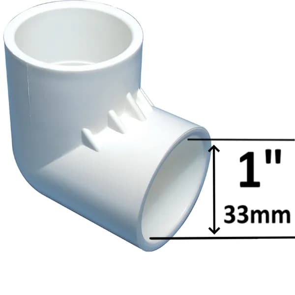 PVC Böj 90° 1 F/F