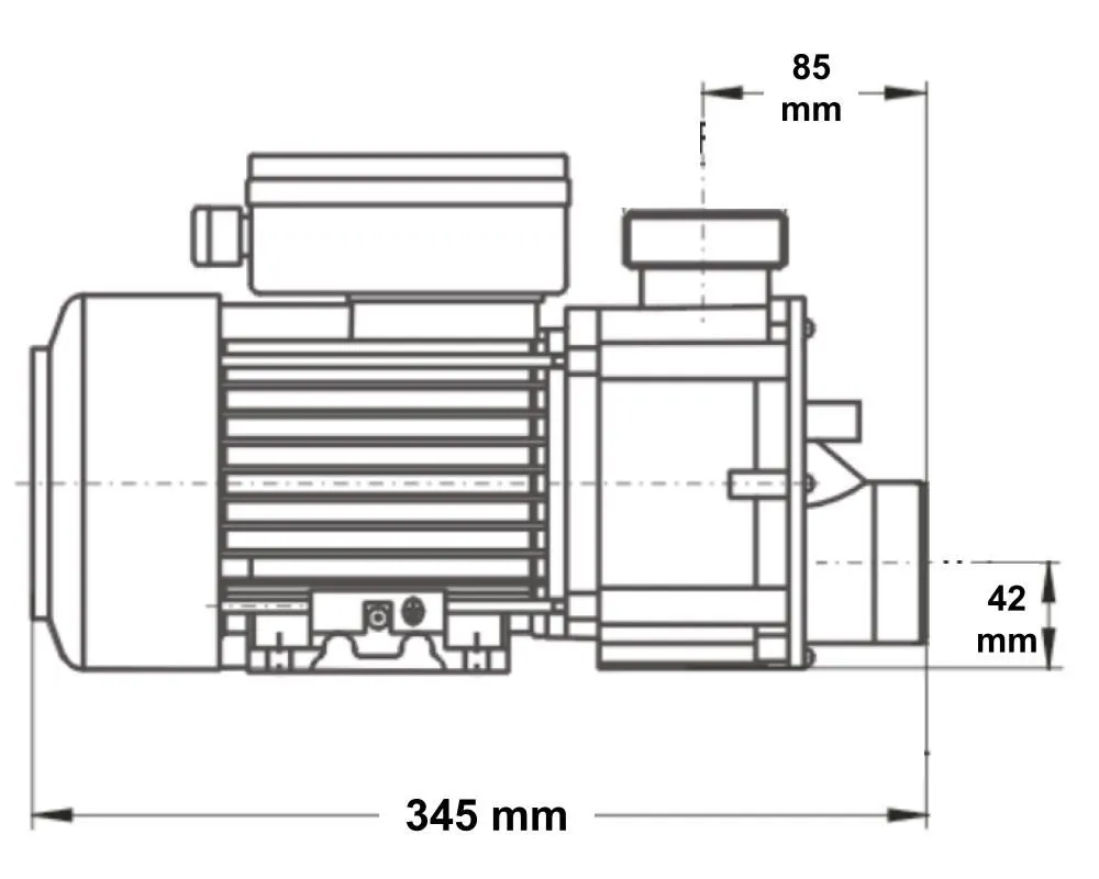 Måttritning av LX Whirlpool DH1.0 sedd framifrån, med totalhöjd 200 mm, bredd 160 mm och monteringsmått 122 mm och 72 mm.