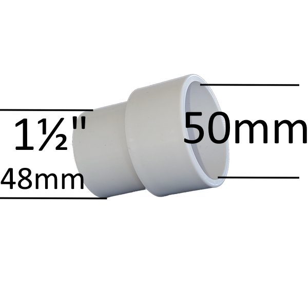 Adapter 1,5" 50 mm M/F