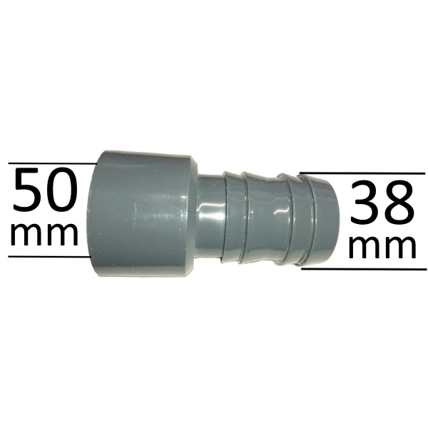 PVC Adapter 50mm 38mm för spabad