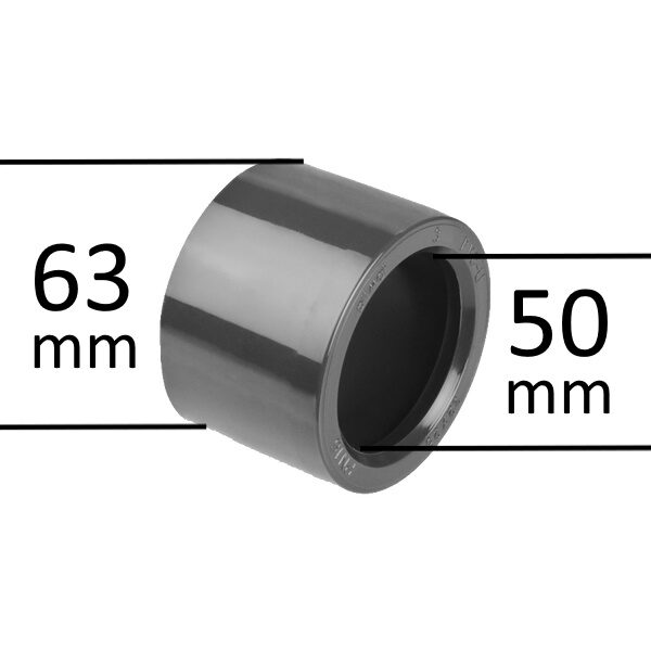 PVC Adapter 63 x 50 mm