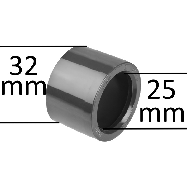 PVC Adapter 32 x 25 mm för spabad