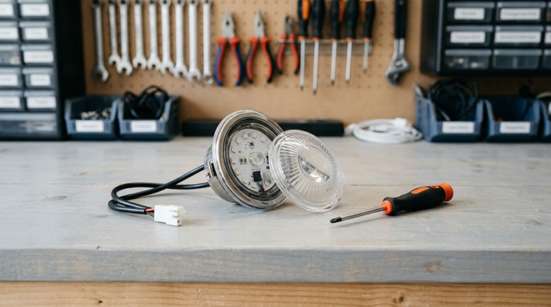 LED-modul och lamphus för spabad